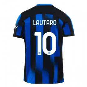 Inter Milan Lautaro Martinez 10 Fotbollströjor Barn Hemma tröja 2023-24 Kortärmad